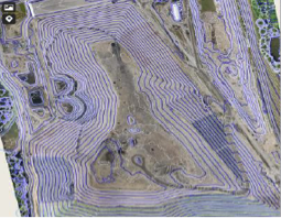 drone topo image Drone developed topo image for site layout
